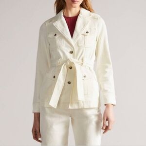 Ted Baker White Jean Belted Jacket